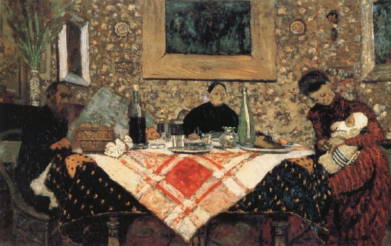 Edouard Vuillard Family Lunch Norge oil painting art
